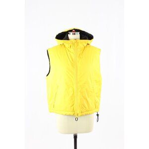 Vintage 00's NAUTICA Yellow Nylon Hooded Puffer Vest, Size M